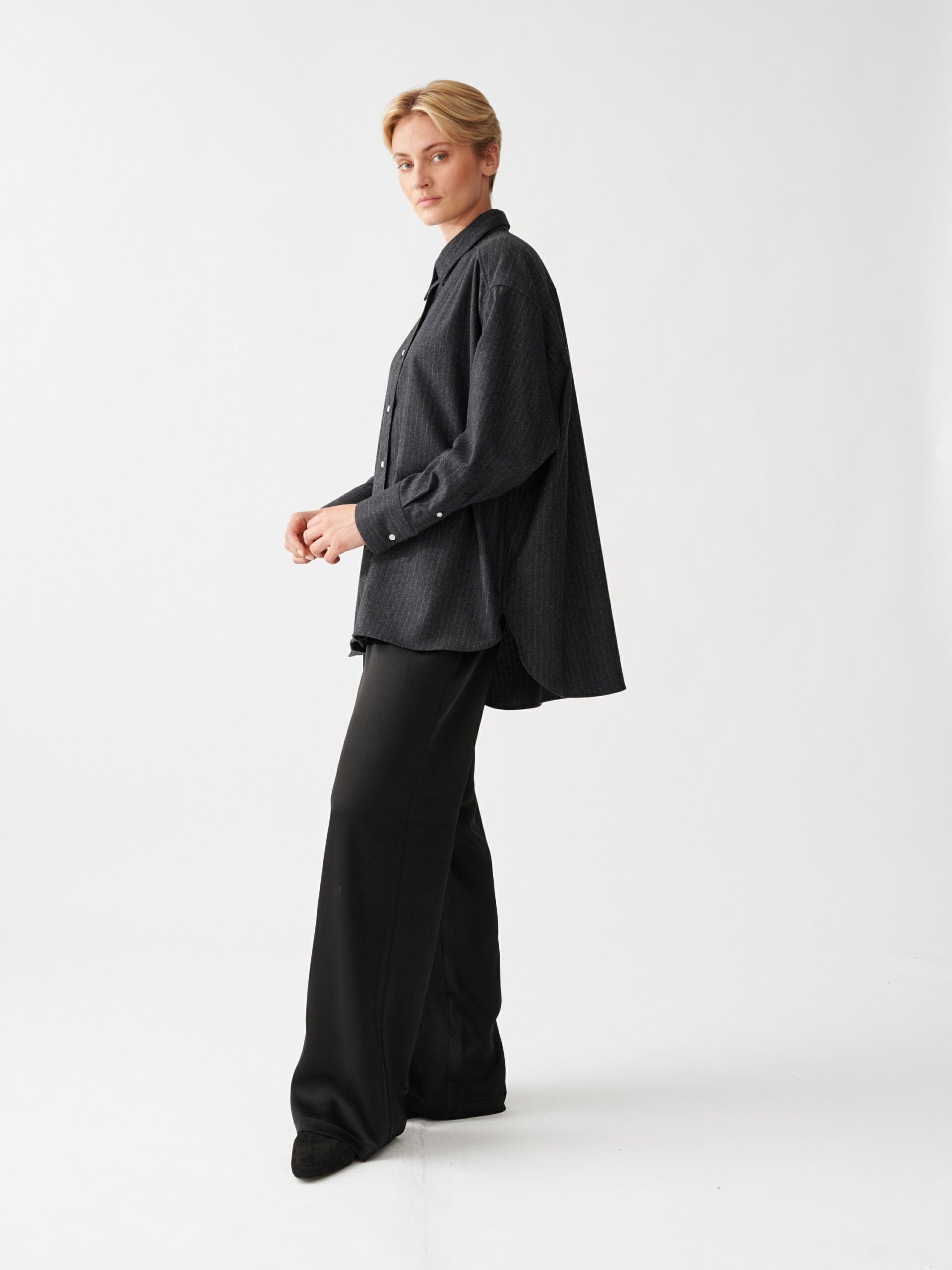 Albertine Shirt Dark Grey Stripe