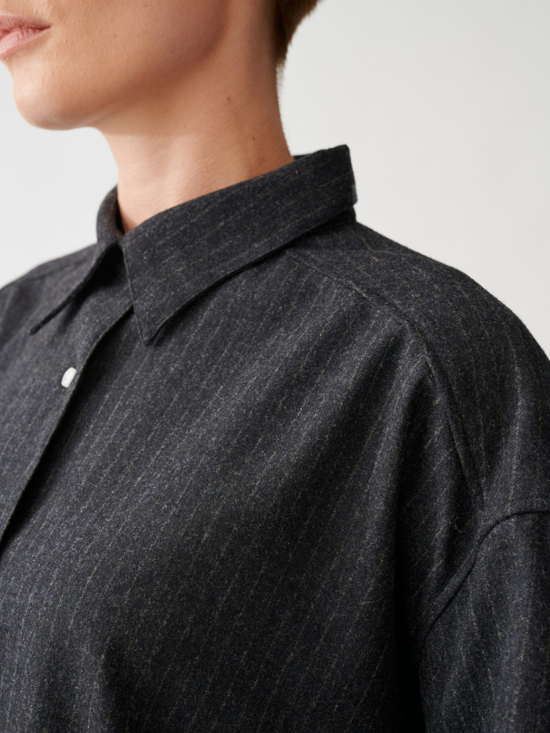 Albertine Shirt Dark Grey Stripe