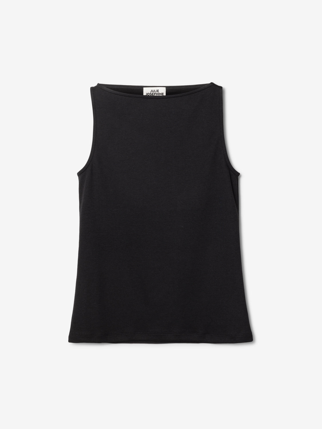 Beatris Top - Boatneck Tank in Cotton Jersey