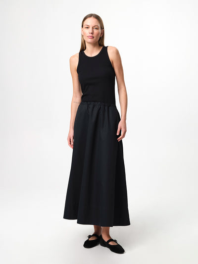 Ella Rib Top Black